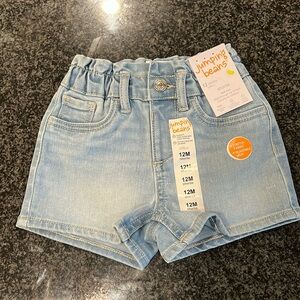 Jumping Beans 12 Months Shortie Mid Rise Jeans Shorts